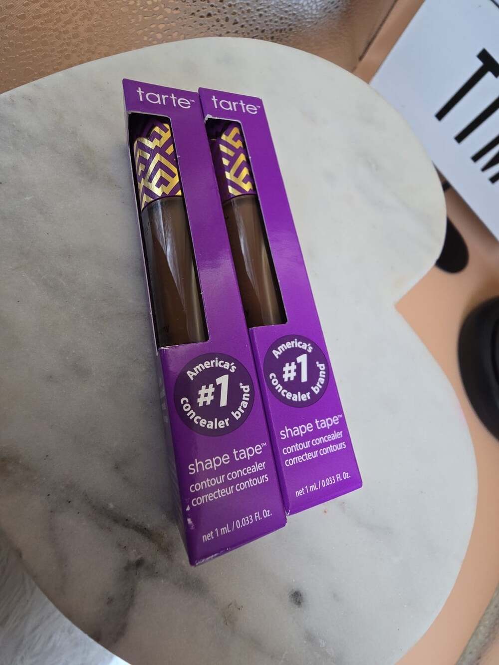 2x Tarte Shape Tape Contour Concealer 60H Mahogany Honey